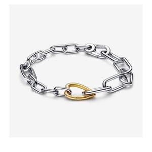 Pandora ME Two-tone Heart Openable Link Chain Bracelet
